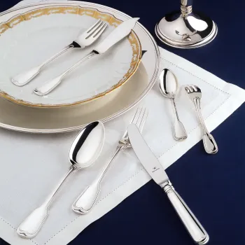 Preview: 62-tlg. Besteckset Augsburger Faden 18/10 Edelstahl Wilkens 020.18.620