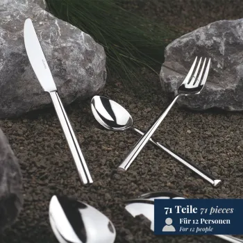 71-tlg. Besteckset Palladio 18/10 Edelstahl Wilkens 023.18.710