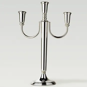 Leuchter Ambassador versilbert 3-lichtig (Höhe 33cm) Wilkens 204180842