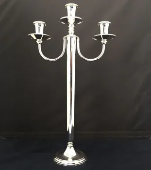 Leuchter Ambassador versilbert 3-lichtig (Höhe 44cm) Wilkens 204180843