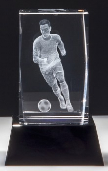 Kristallglas 3d-Fußball Stieber 68141
