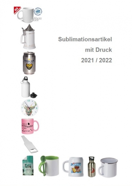 Online-Katalog für Sublimationsartikel mit Druck 2021/2022